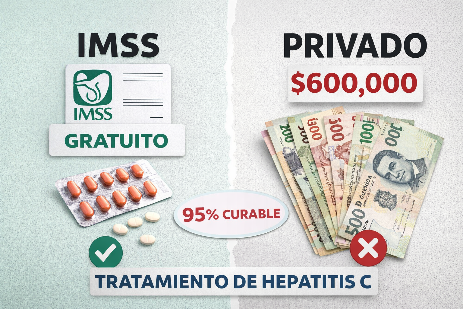 Esto cuesta curar la hepatitis C en México sin Seguro Social: hasta 600 mil pesos por tratamiento