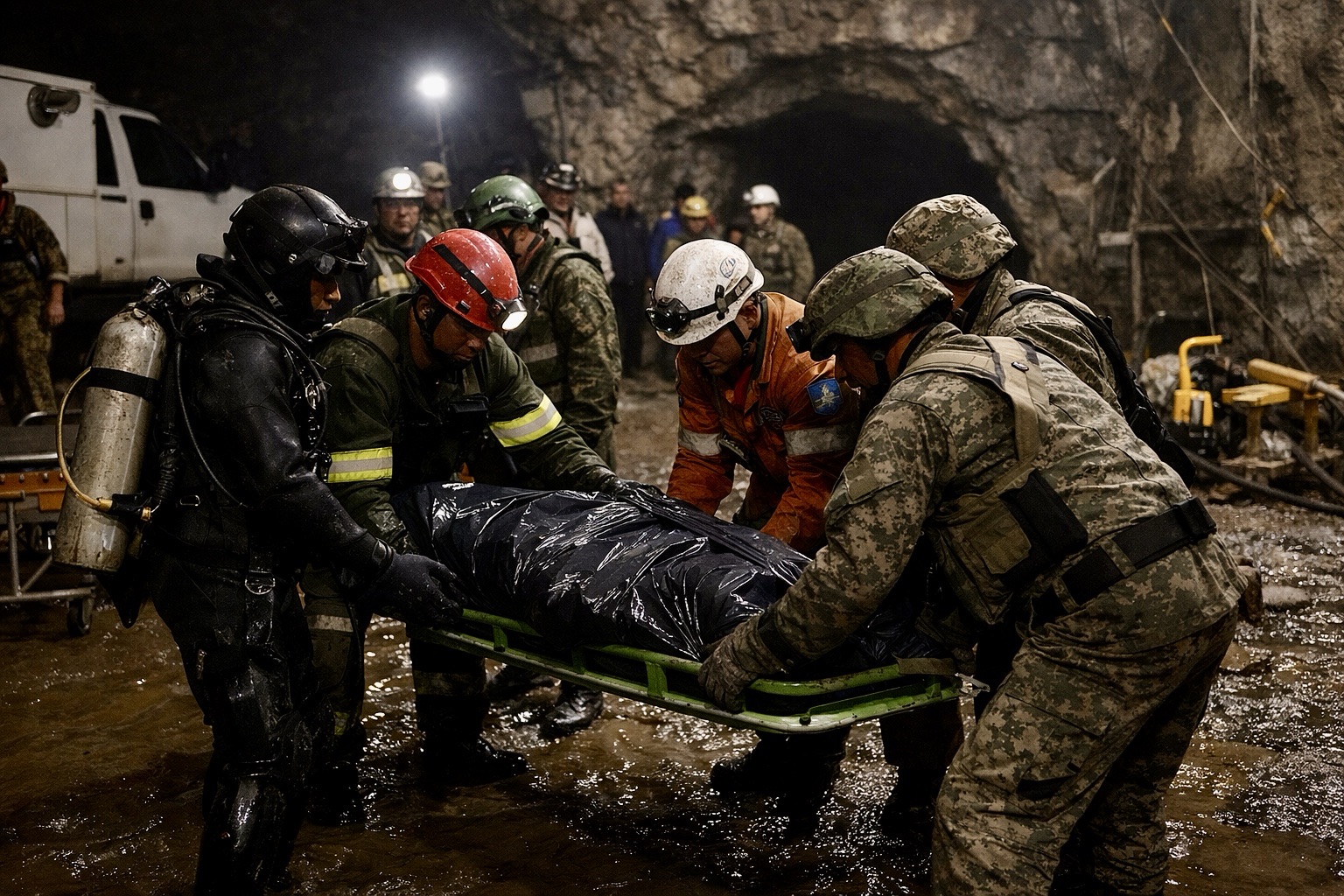 Extraen cuerpo de minero aún no identificado; falta otro