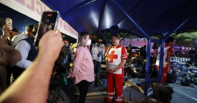 Confirman 5 muertos y 30 lesionados tras incendio en Los Mochis; gobernadora acude a hospitales